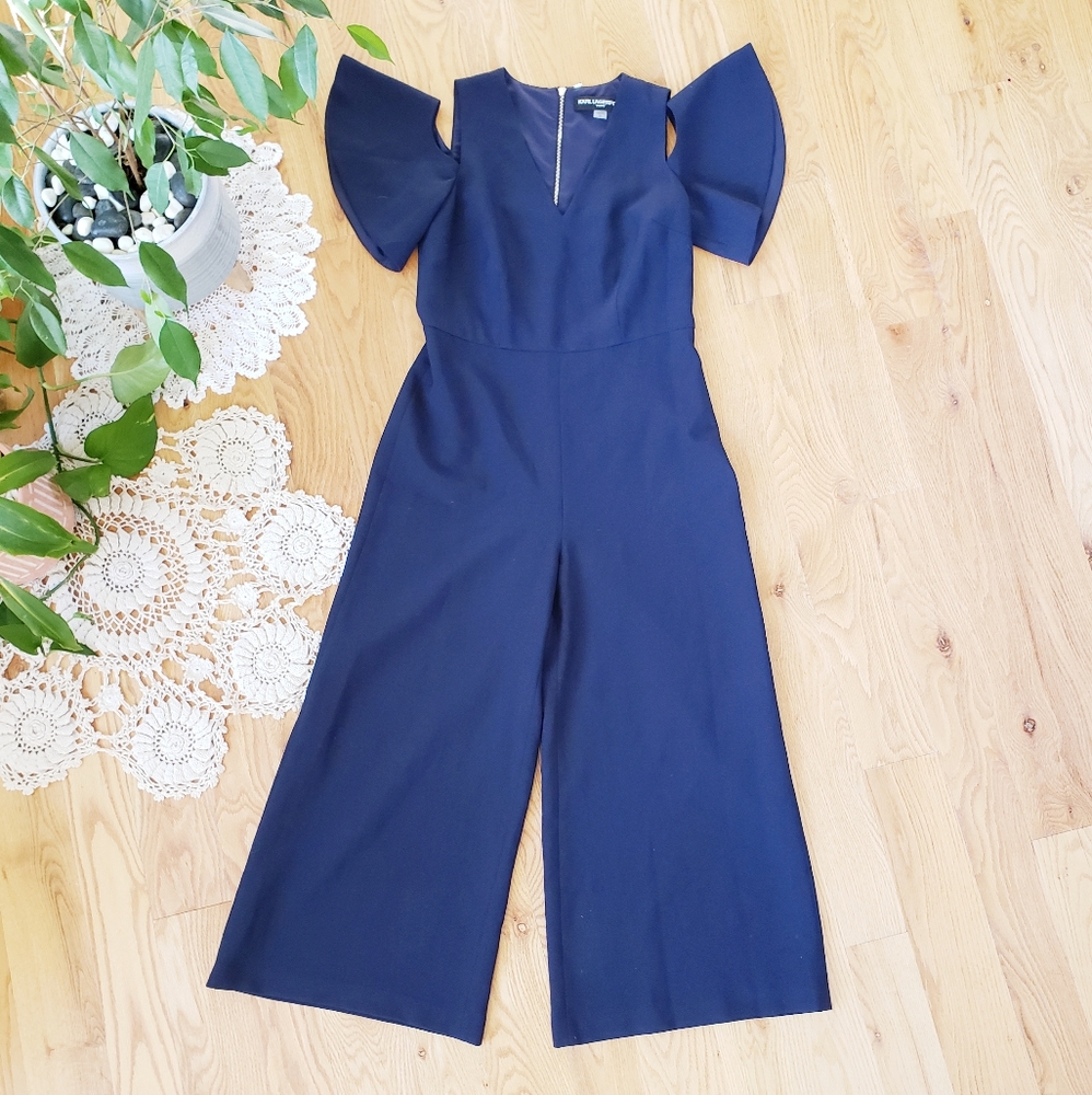 Karl Lagerfeld cold shoulder jumpsuit
